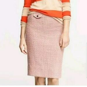 J. Crew No. 2 Pencil Skirt Rose Blush